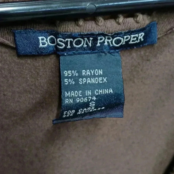 Sleeveless brown summer dress Boston Proper size small - Picture 3 of 4